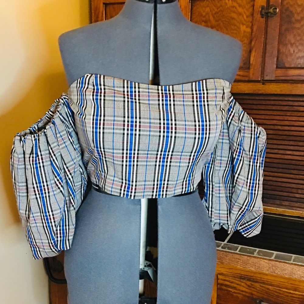 Off shoulder crop top szL